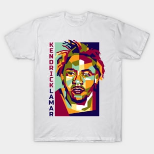 Abstract Kendrick Lamar In WPAP T-Shirt